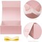 Pink Gift Box,9" X 7" X 4" with Ribbon for Presents Magnetic Closure Gift Packaging